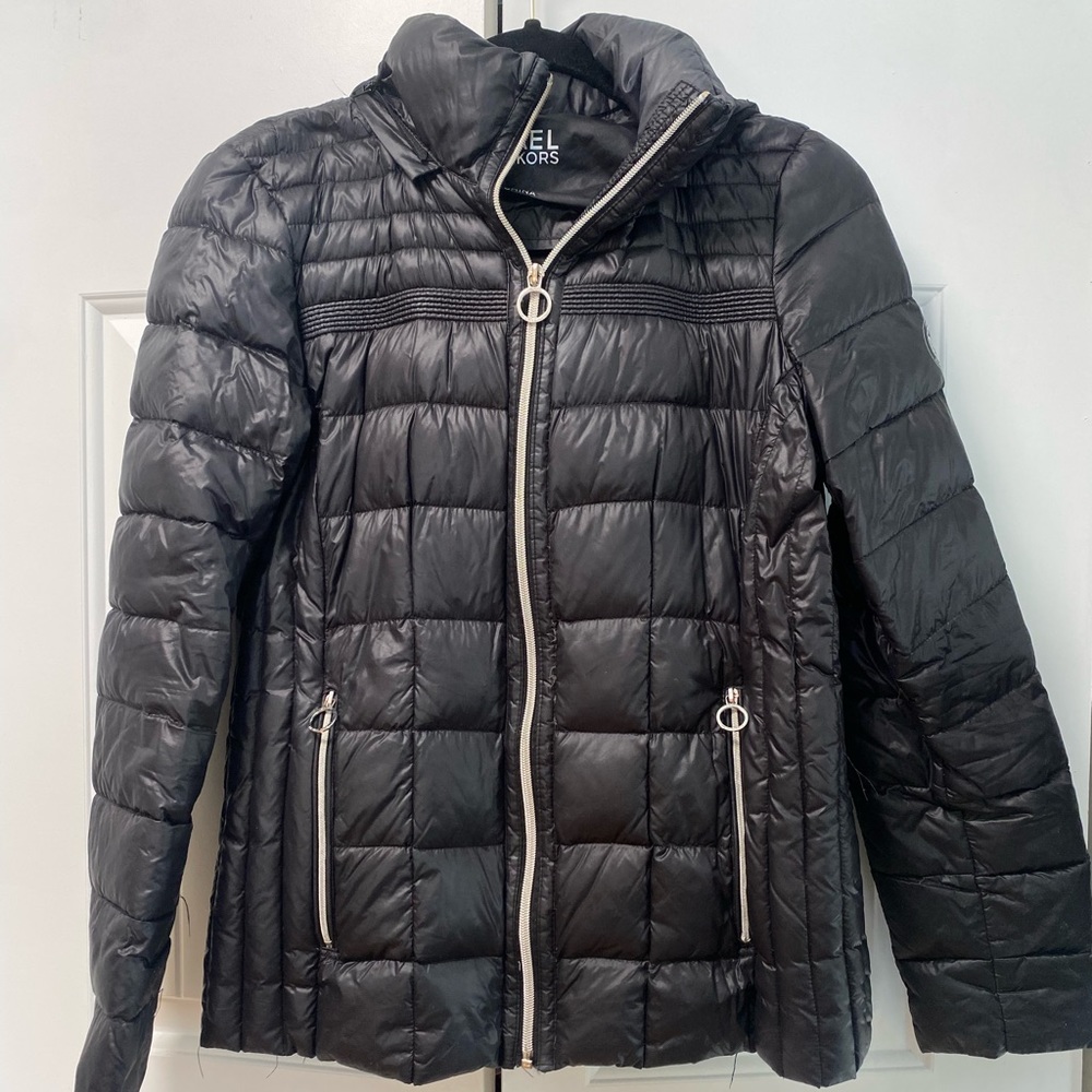 Black Puff Coat